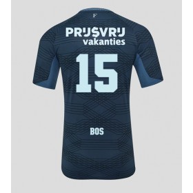 Herren Fußballbekleidung Feyenoord Jordan Bos #15 Auswärtstrikot 2025-26 Kurzarm